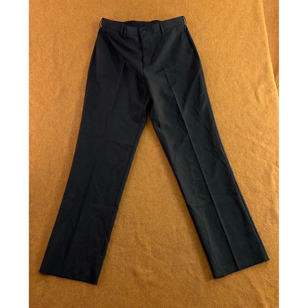 Neil Allyn Womens 16R Black Flat Front Straight Leg Dress Pants NWT